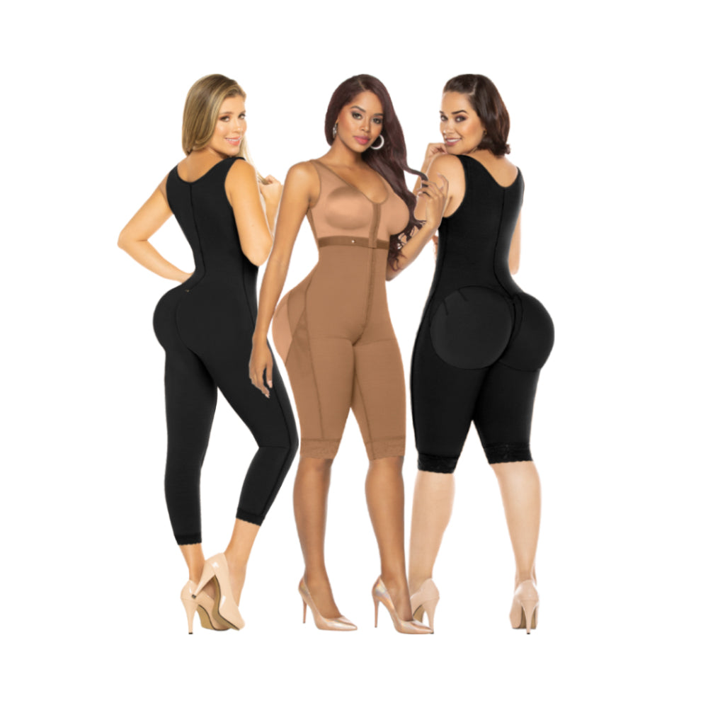 Colombian Mid Sleeve Plus Size Shapers 4x With Tummy Control