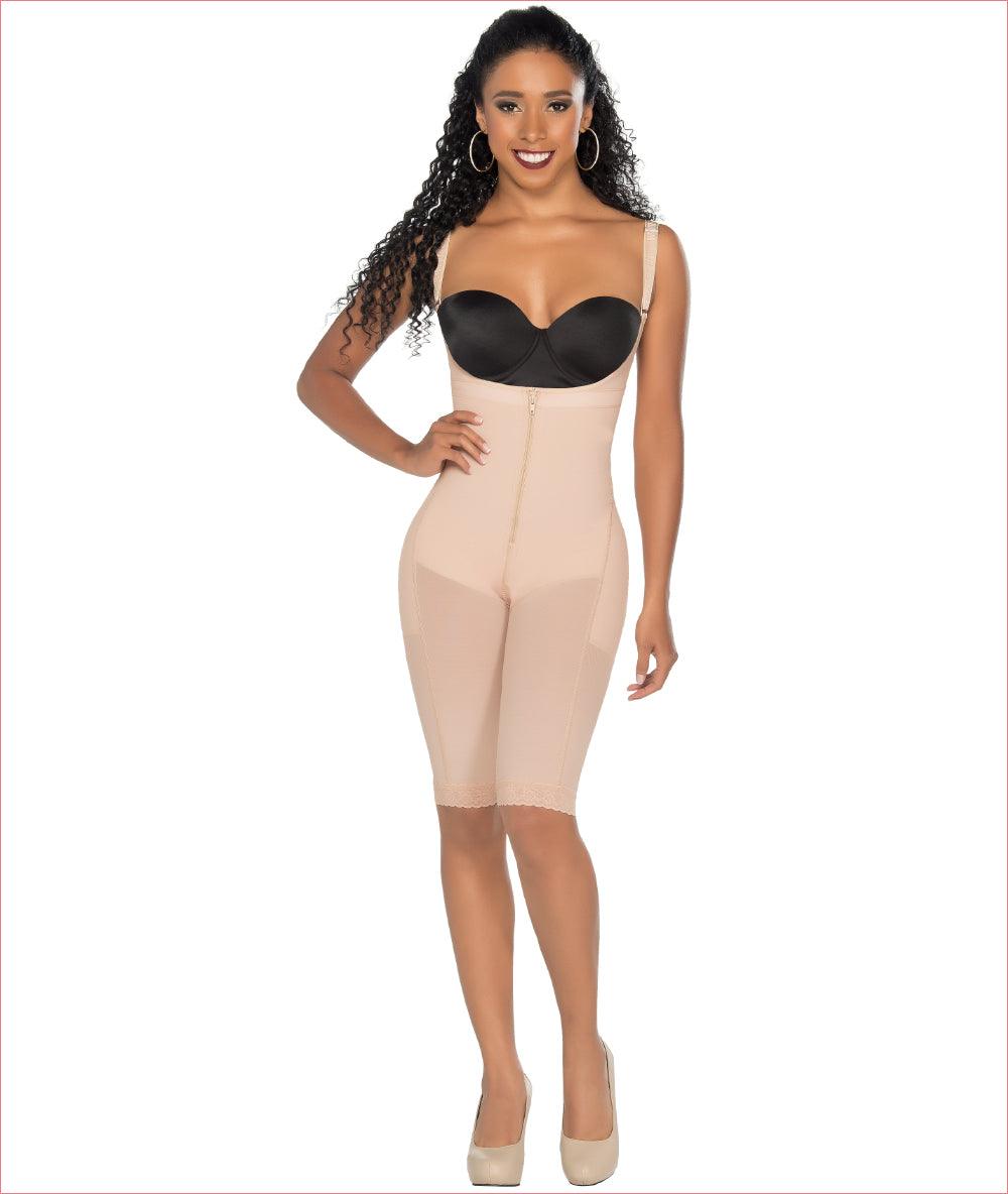 High Compression Bodysuit Girdles With Brooches Bust For Daily And