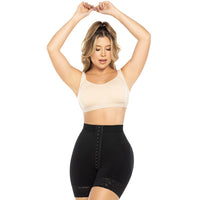 New Booty boosting shapewear butt lifter short - C4110New - Front Black