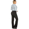 Women's Modern Midrise Bootcut Black Pant - Pant01_Black