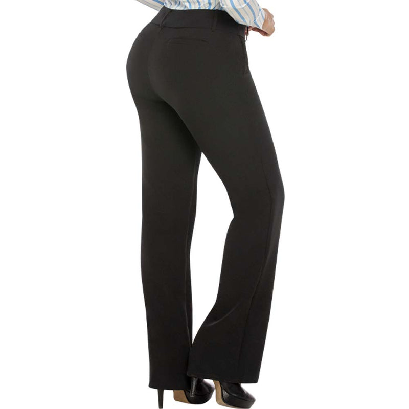 Women's Modern Midrise Bootcut Black Pant - Pant01_Black