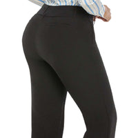 Women's Modern Midrise Bootcut Black Pant - Pant01_Black