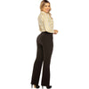 Women's Modern Midrise Bootcut Brown Pant - Pant01_Brown