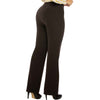 Women's Modern Midrise Bootcut Brown Pant - Pant01_Brown