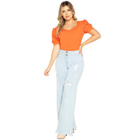 Bootcut SkyBlue Jean for women - Palazzo - J82300