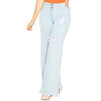 Bootcut SkyBlue Jean for women - Palazzo - J82300