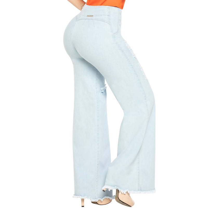 Bootcut SkyBlue Jean for women - Palazzo - J82300