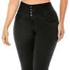 High Wide Waist Skinny Black Jean for women - J8912B