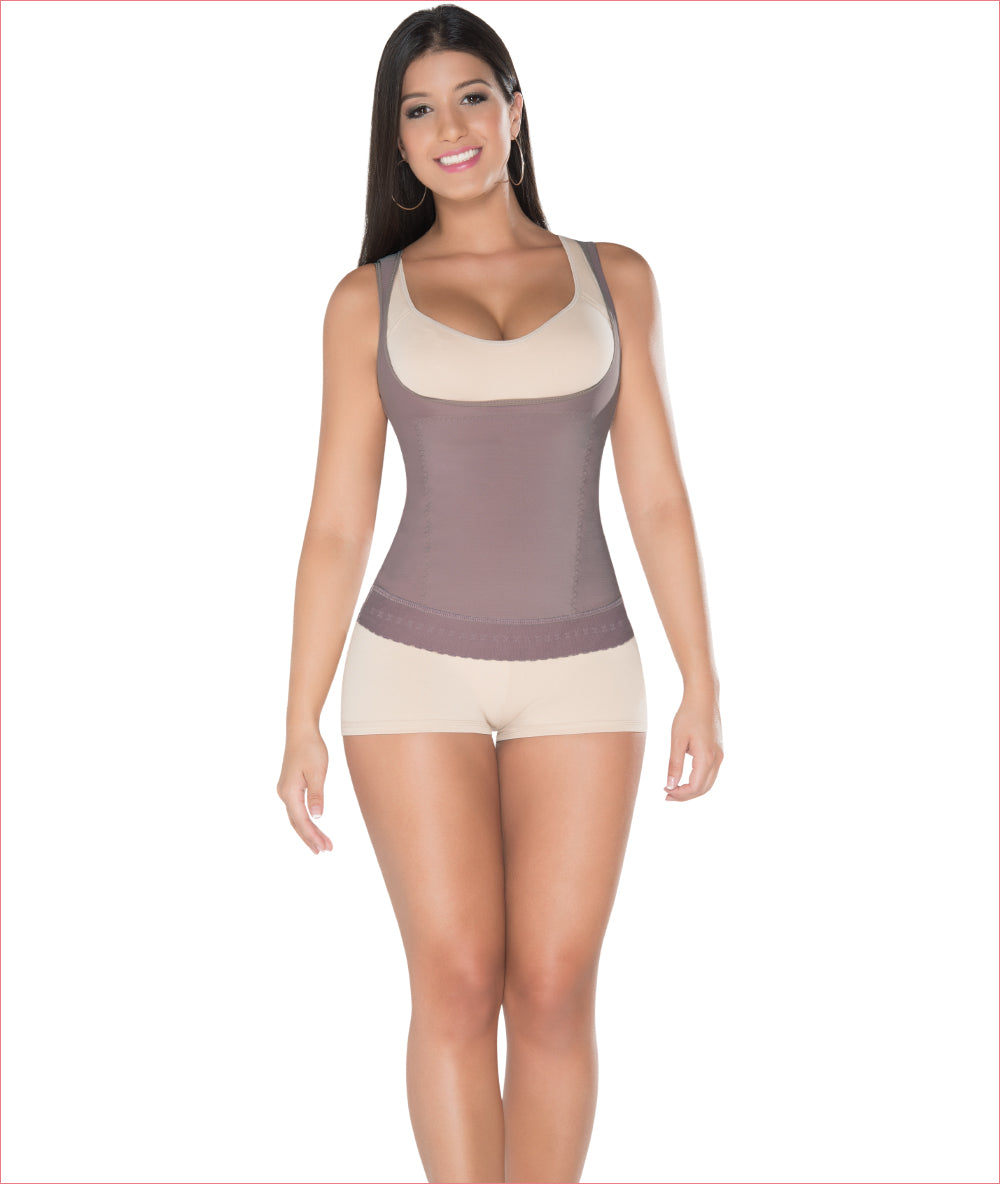 Equilibrium Soft And Smooth Shapewear Mid Thigh Bodysuit
