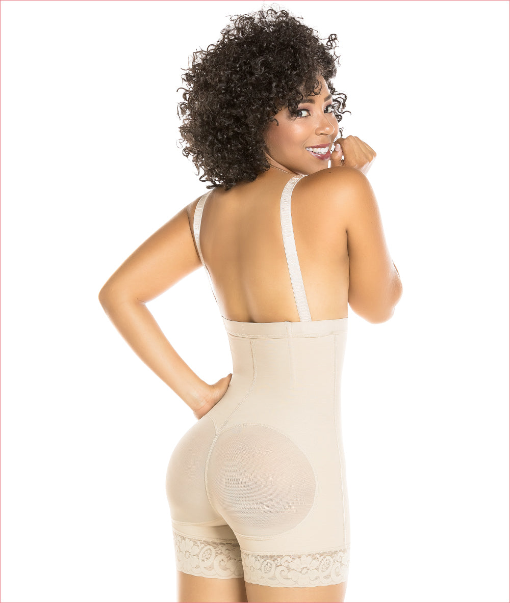 STRAPLESS BODYSUIT SHAPER SHORT WITH BOOTY LIFTER - Mia Fashion Miami