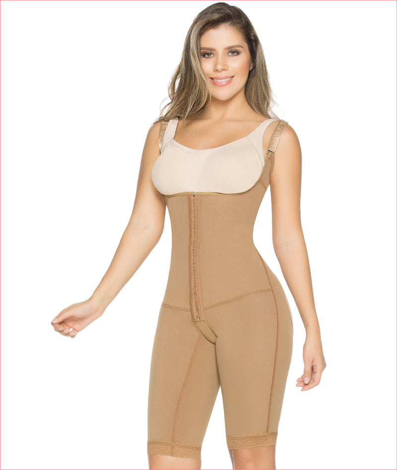 Equilibrium Soft And Smooth Shapewear Mid Thigh Bodysuit