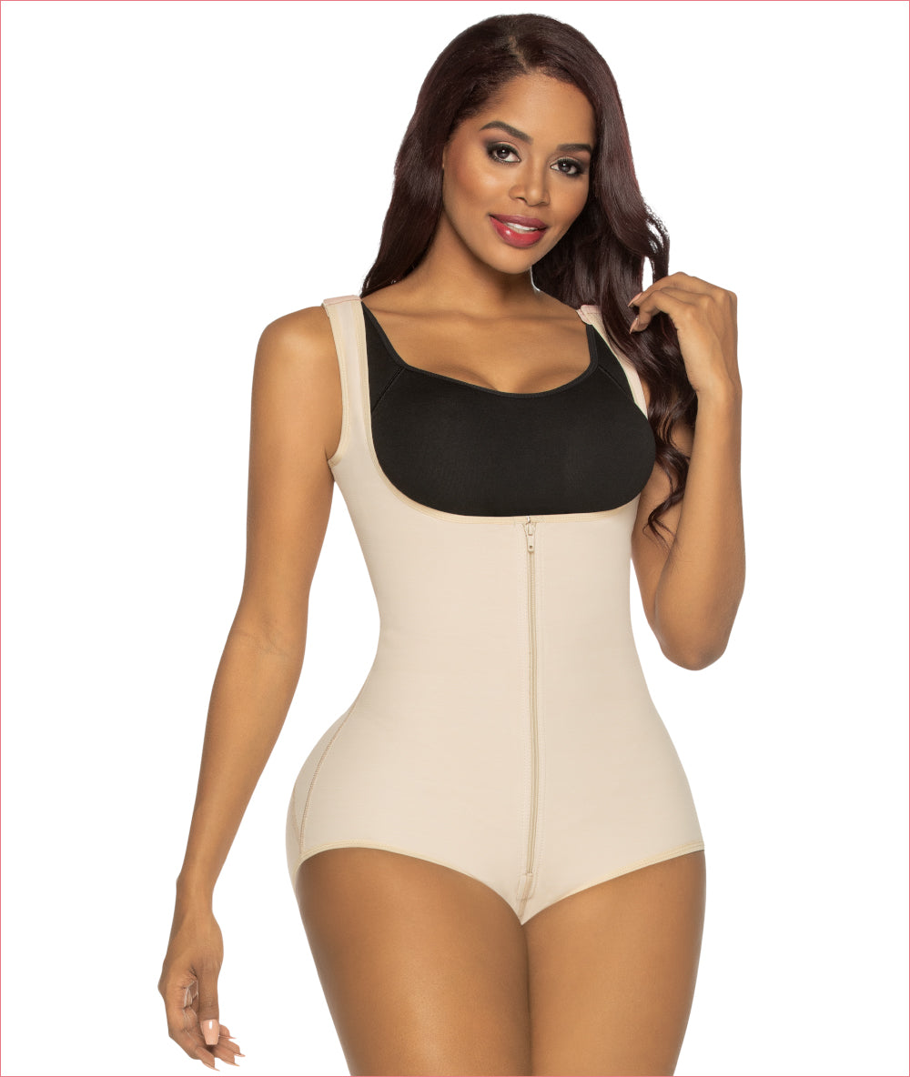  Mid-Thigh Arm Control Bodysuit. Full Body Shaper with Arm  Shapewear by Your Contour (White, XL) : Clothing, Shoes & Jewelry