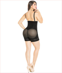 High waist push up panty with zipper - Strapless - C4146