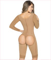 Post Op One piece girdle with sleeves - C9016