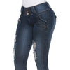 Ripped Skinny Blue Jean for women - J8469