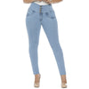 High wide waist skinny Jean for women - J8912
