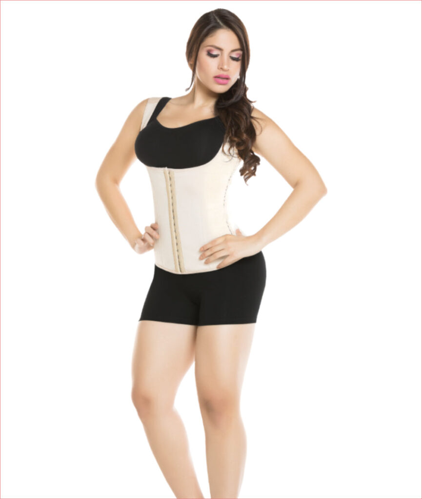 Latex waist trainer cincher vest