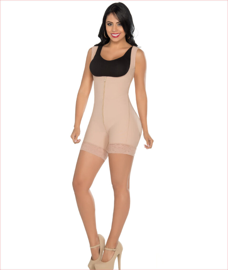 Powerflex one piece girdle high back continuous wide strap