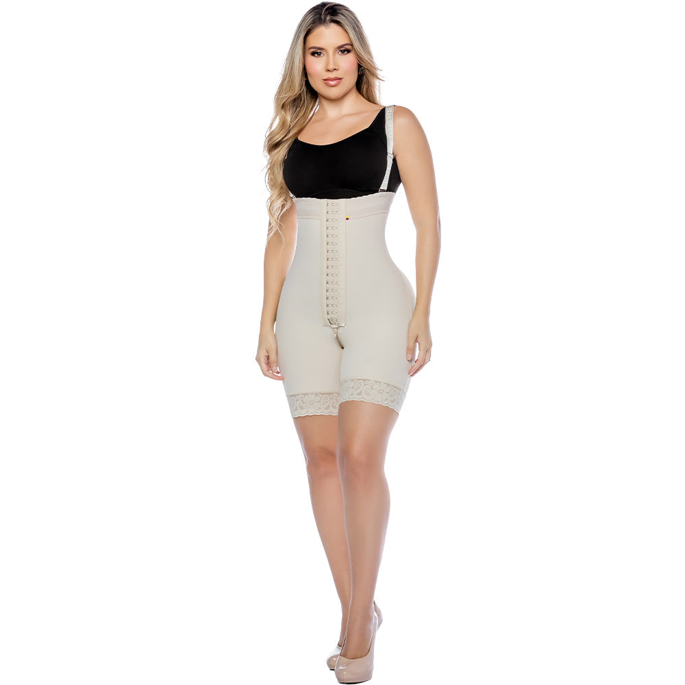 New invisible High waist push up panty with zipper - Strapless