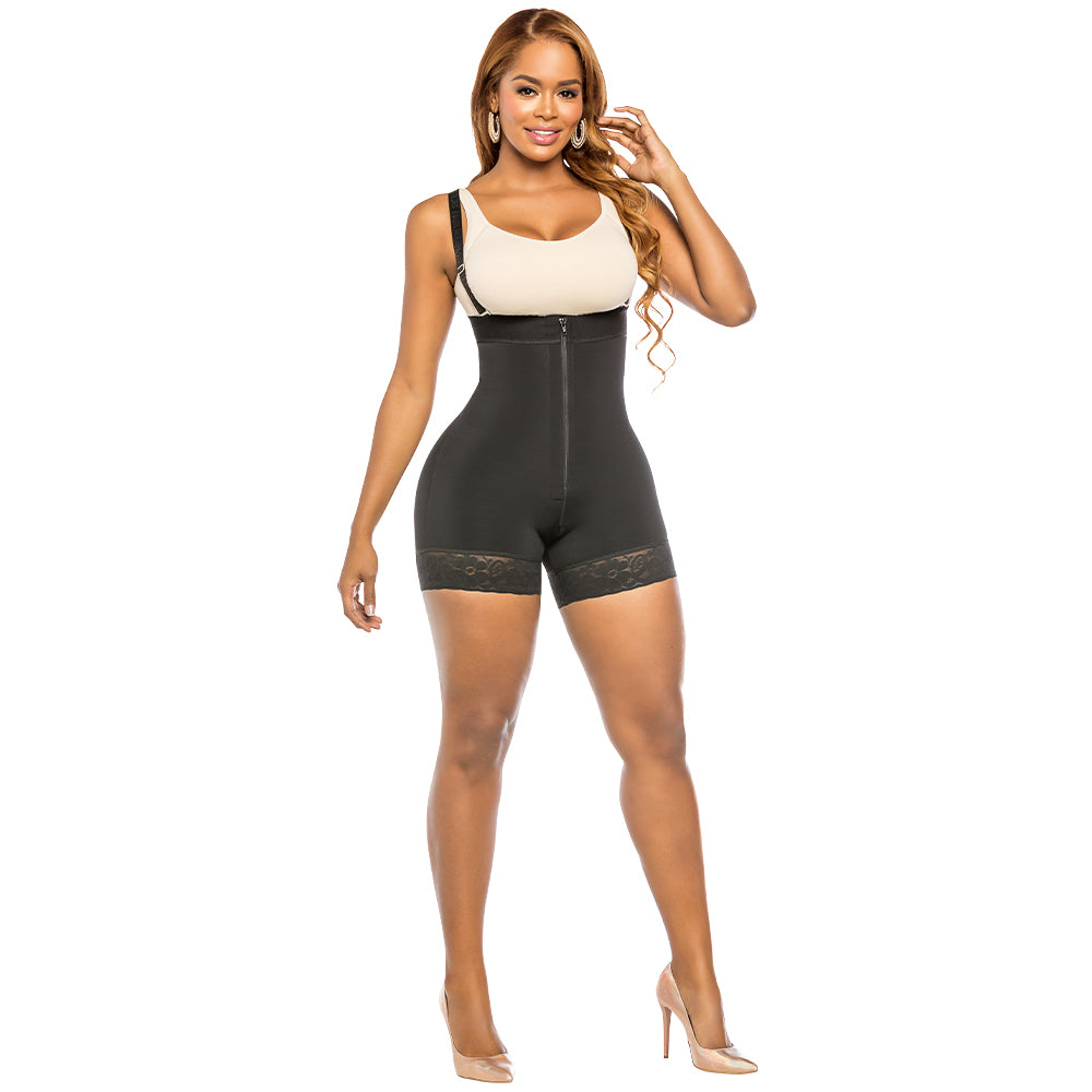 Special Curvy High Waist Push-Up Panty with Zipper - Strapless